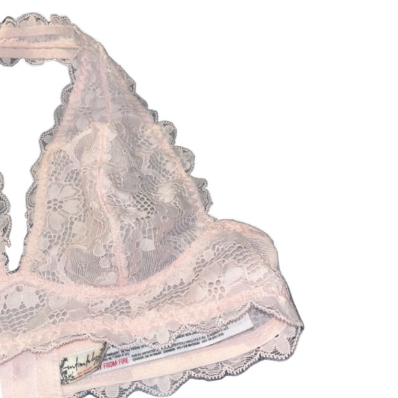 Free People Intimately Free soft pink lace bralette! Size XS NWOT - Picture 4 of 9
